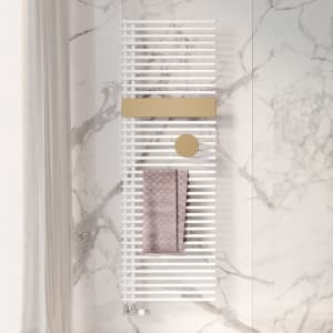 Kermi Credo Half round Badheizkörper 60 x 140 cm, links