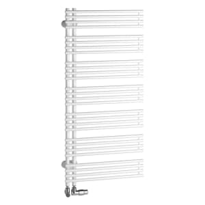 Kermi Diveo Badheizkörper 60 x 4,6 x 132 cm, Ausführung links mit seitlichem Anschluss