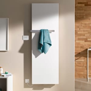 Kermi Rubeo-E Badheizkörper 47 x 6,6 x 192,5 cm für Raumerwärmung mit Elektro-Set WRX