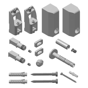 Kermi Befestigungs-Set Casteo und Geneo quad