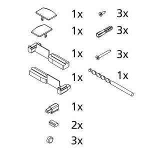 Kermi ZBV2002 Set Montagekleinteile