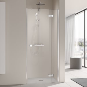 Kermi MENA Pendeltür 1-flügelig mit Festteil 80 cm, Anschlag rechts für Nische