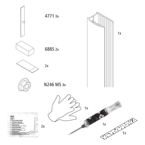 Kermi Klebeset WA VARIO 2000 KWKGF1400