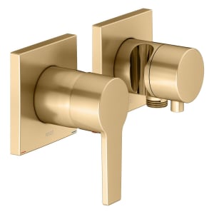 Keuco EDITION 11 Einhebelmischer Set für 2 Verbraucher, mit Schlauchanschluss und Brausehalter