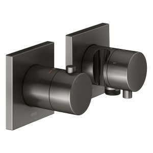 Keuco EDITION 11 Thermostatarmatur Set für 3 Verbraucher, mit Schlauchanschluss und Brausehalter