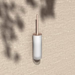 Keuco EDITION 400 Toilettenbürstengarnitur mit Glasgehäuse und Deckel, Wandmodell