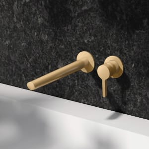 Keuco EDITION 400 Einhebel-Waschtischmischer Unterputz, 2-Loch, Ausladung 24,3 cm