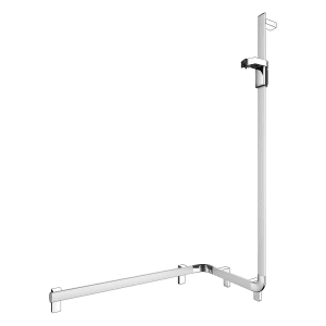 Keuco AXESS Eck-Duschhandlauf 90° mit Brausestange rechts, 53,1 x 85 x 130,1 cm