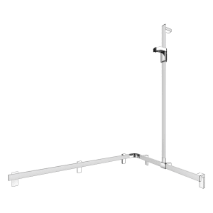Keuco AXESS Eck-Duschhandlauf 90° mit Brausestange, 85 x 115 x 130,1 cm