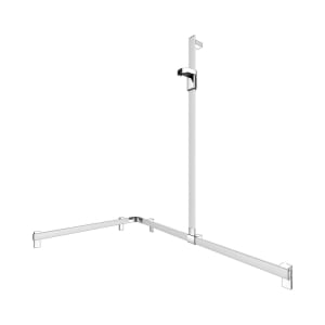 Keuco AXESS Eck-Duschhandlauf 90° mit Brausestange, 115 x 85 x 130,1 cm