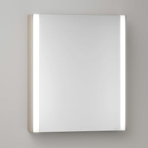 Keuco Royal Metis LED Aufputz-Spiegelschrank 60 x 71 cm mit Spiegelheizung, Türanschlag rechts