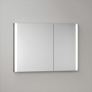 Keuco Royal Metis LED Unterputz-Spiegelschrank 100 x 71 cm, mit 2 Türen asymmetrisch