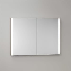 Keuco Royal Metis LED Unterputz-Spiegelschrank 100 x 71 cm, 2 Türen mit Spiegelheizung