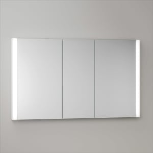 Keuco Royal Metis LED Unterputz-Spiegelschrank 120 x 71 cm, 3 Türen mit Spiegelheizung, schweizer Ausführung