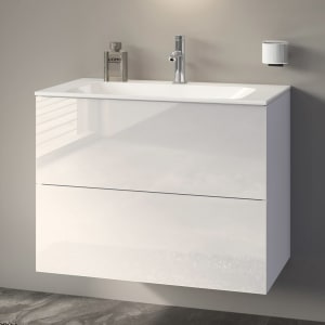 Keuco X-Line Waschtischunterbau mit 2 Auszügen, 80 x 60,5 cm