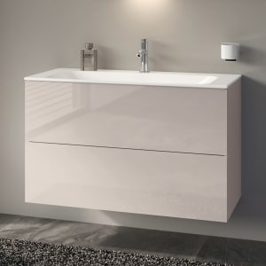 Keuco X-Line Waschtischunterbau mit 2 Auszügen, 100 x 60,5 cm