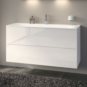 Keuco X-Line Waschtischunterbau mit 2 Auszügen, 120 x 60,5 cm