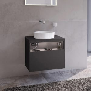 Keuco Stageline Waschtischunterbau 65 cm, ohne Hahnloch, mit LED-Fachbeleuchtung