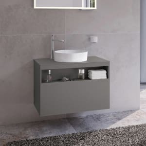 Keuco Stageline Waschtischunterbau 80 cm, Hahnloch links