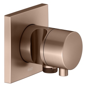 Keuco IXMO Absperrventil Unterputz, mit Schlauchanschluss und Brausehalter, Rosette eckig