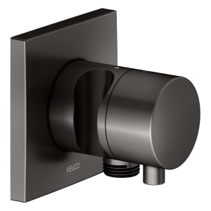 Keuco IXMO Absperrventil Unterputz, mit Schlauchanschluss und Brausehalter, Rosette eckig