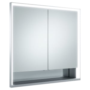 Keuco Royal Lumos Wandeinbau Spiegelschrank 70 x 73,5 cm, DALI-steuerbar, offene Ablage