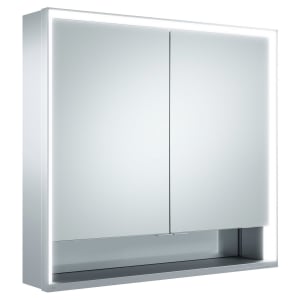 Keuco Royal Lumos Wandvorbau Spiegelschrank 70 x 73,5 cm, DALI-steuerbar, offene Ablage