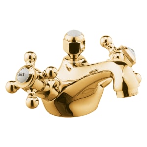 Kludi 1926 Waschtischarmatur DN 15 mit Ablaufgarnitur, Ausladung 12,5 cm