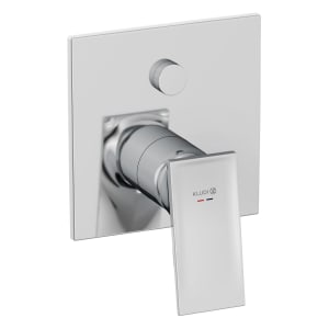 Kludi DECUS Unterputz-Wannenfüll- und Brause-Einhandmischer, Feinbau-Set mit Druckumstellung