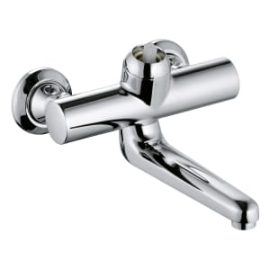 Kludi PROVITA Aufputz Wannen-Einhebelmischer ohne Hebel, Ausladung 25,5 cm