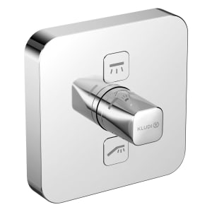 Kludi PUSH Unterputz-Brausearmatur mit Drucktaste für 2 Verbraucher