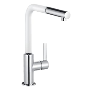 Kludi L-INE S Spültisch Einhandmischer seitlicher Steuerung, mit herausziehbarer Auslauf