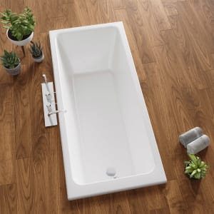 Koralle T350 Badewanne 170 x 75 x 45 ohne Schürze mit Fußablauf