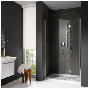 Koralle myDay Faltdusche NTFA für Nische 80 cm rechts