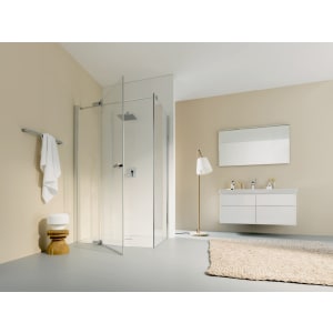 Koralle S800 Pendeltür für Trennwand Anschlag links, Sondermaß Breite  115 - 180 cm