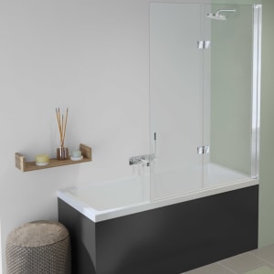 Koralle SL450 Falttür für Badewanne, Anschlag rechts, Typ BF2A R 120, 120 x 140 cm
