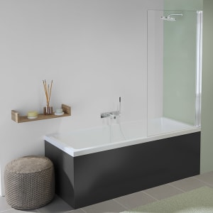Koralle SL450 Pendeltür für Badewanne, Anschlag rechts, Typ BPWA R 80, 80 x 140 cm, mit GlasPlus