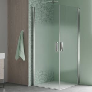 Koralle SL450 Eckdusche Pendeltür rechts, Typ EPWBOS R 100, 100 x 200 cm, bodengleich