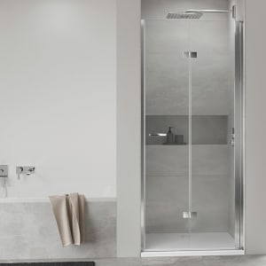 Koralle SL450 Falttür 2-teilig rechts für Nische, Typ NFTA R 90, 90 x 200 cm, mit GlasPlus