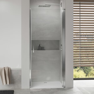 Koralle SL450 Pendeltür 1-flüglig rechts für Nische, Typ NPWA R 100, 100 x 200 cm, mit GlasPlus