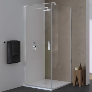 Koralle SL450 Pendeltür 1-flüglig links für Trennwand, Typ TPWA L 100, 100 x 200 cm, für Duschwanne