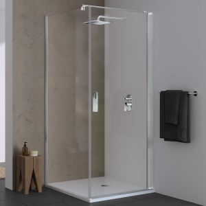 Koralle SL450 Pendeltür 1-flüglig rechts für Trennwand, Typ TPWA R 80, 80 x 200 cm, für Duschwanne