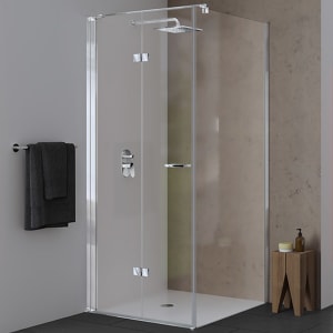 Koralle SL450 Trennwand, Typ WBO 90, 90 x 200 cm, bodengleich, mit GlasPlus