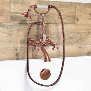 Kronenbach IOTA 2.0 Aufputz-Wannenarmatur mit Brausegarnitur