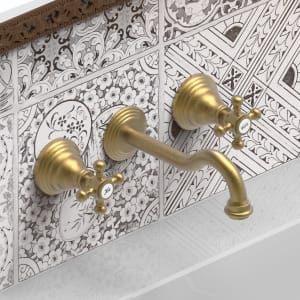 Kronenbach IOTA 2.0 Dreiloch-Waschtisch-Wandarmatur 17,5 cm