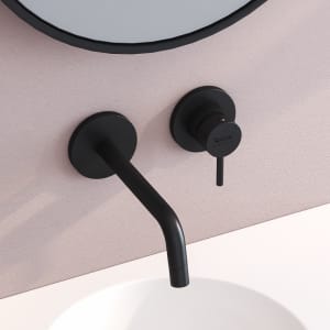 Kronenbach Lima 2.0 Black Waschtisch-Wandarmatur 17,5 cm inkl. Grundkörper