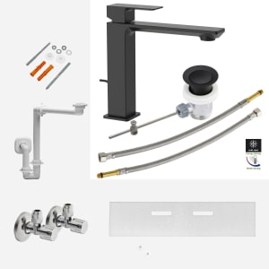 Kronenbach Quara 3.0 Montage- und Armaturenset XL für Waschtisch mit Unterschrank