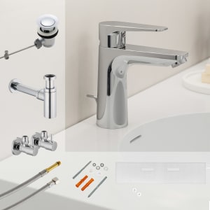 Kronenbach Radia 3.0 Montage- und Armaturenset für Waschtisch
