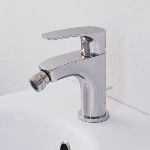Kronenbach Rivara Bidet-Einhebelmischer mit Ablaufgarnitur 1 1/4