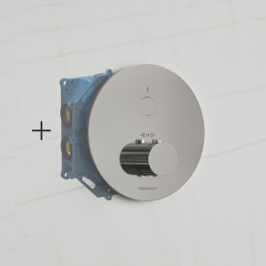 Kronenbach Smart Push Thermostat Unterputz für 1 Verbraucher, runde Ausführung, inklusive UP-Box